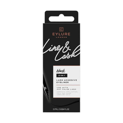 Eylure Line & Lash Adhesive Eyeliner 2-in-1 Black