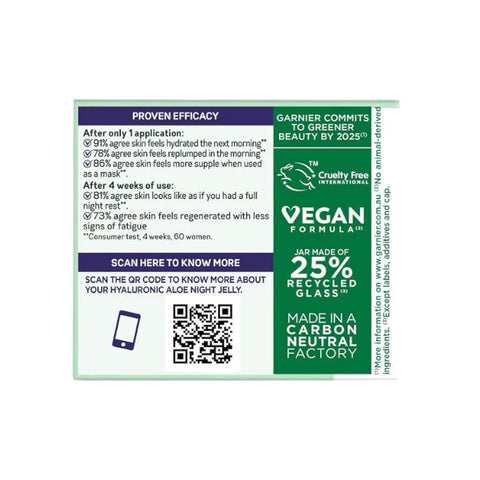 Garnier Skin Active Hyaluronic Aloe Night Jelly 50ml