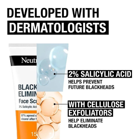 Neutrogena Blackhead Eliminating 2% Salicylic Acid Face Scrub 150ml