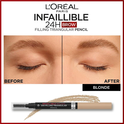 L'Oreal Infallible Brows 24H Filling Triangular Pencil 7.0 Blonde
