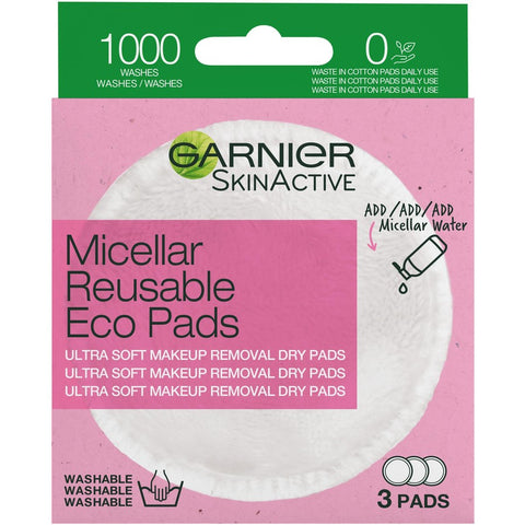 Garnier Micellar Reusable Eco Pads 3pk