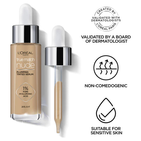 L’Oreal Paris True Match Nude Plumping Serum 5-6 Medium Tan