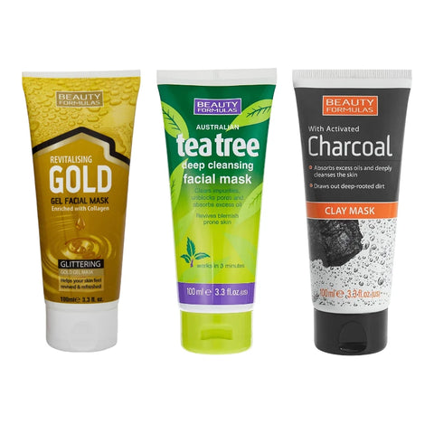 Beauty Formulas Facial Mask Trio