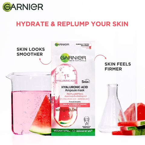 Garnier Skin Active Hyaluronic Acid Face Mask Watermelon Extract 15g