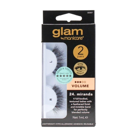 Manicare Glam Lash Volume Mink Effect Miranda 2pk