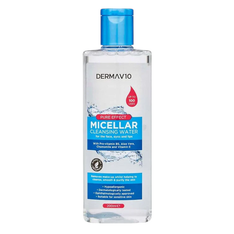 Derma V10 Micellar Cleansing Water 200ml