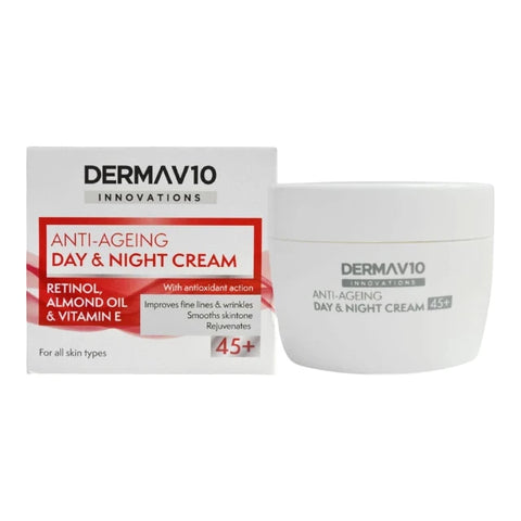 Derma V10 Anti-Ageing Day & Night Retinol Cream 50ml