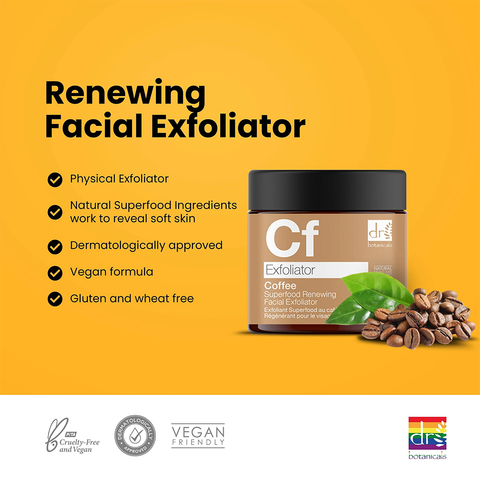 Dr Botanicals Coffee Superfood Renewing Facial Exfoliator 60ml