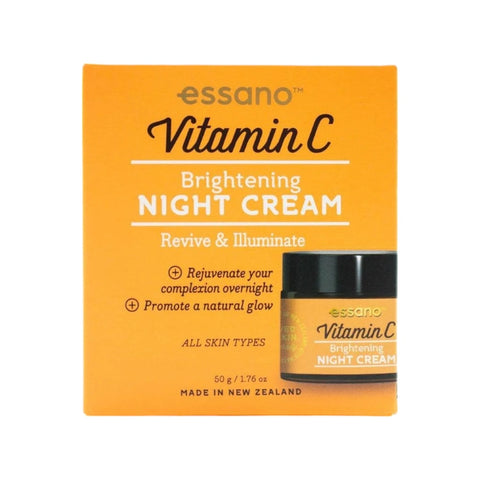 Essano Brightening Night Cream Revive & Illuminate Vitamin C 50g
