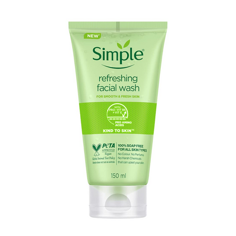 Simple Kind To Skin Refreshing Facial Wash 150ml
