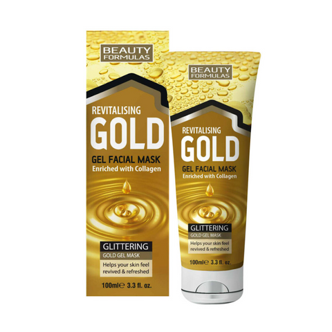 Beauty Formulas Revitalising Gold Gel Facial Mask 100ml