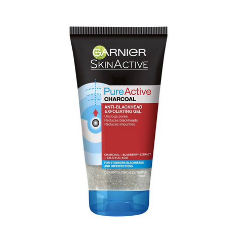 Garnier Pure Active Charcoal Anti-Blackhead Exfoliating Gel 150ml