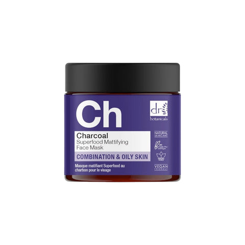 Dr Botanicals Charcoal Superfood Mattifying Face Mask 60ml