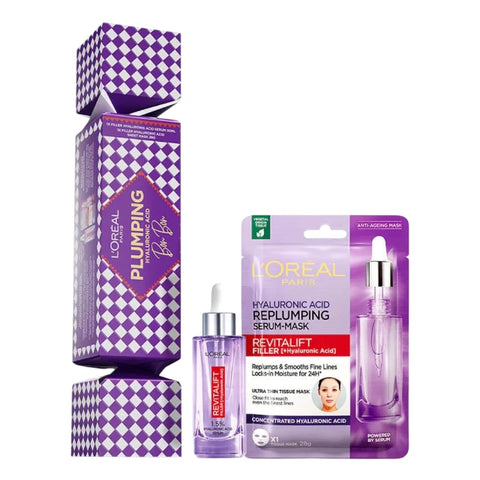 L'Oreal Paris Plumping Hyaluronic Acid Face Mask and Serum Bon Bon