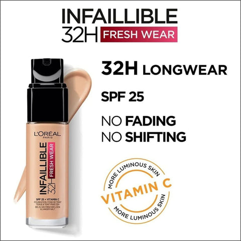 L’Oreal Paris Infallible 32H Fresh Wear Foundation 120 Golden Vanilla