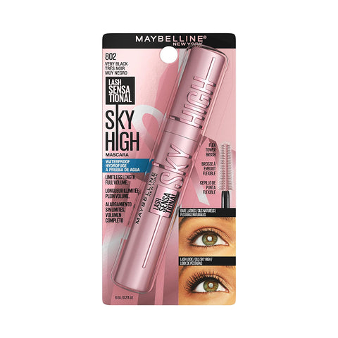 Maybelline Lash Sensational Sky High Mascara Waterproof 802 Very Black