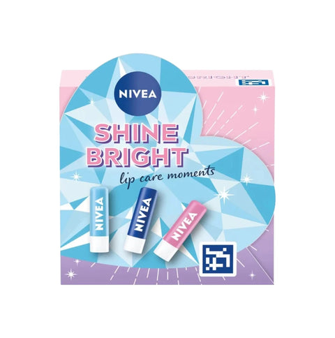 Nivea Shine Bright Lip Care Gift Set 3pc