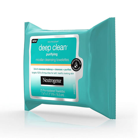 Neutrogena Deep Clean Purifying Cleansing Wipes 25pk