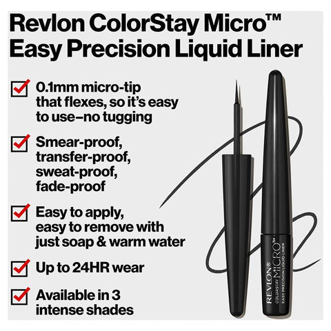 Revlon ColorStay Micro Easy Precision Liquid Liner 301 Blackout
