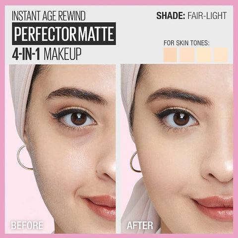 Maybelline Perfector 4-In-1 Whipped Matte Makeup 00 Fair/Light 30ml