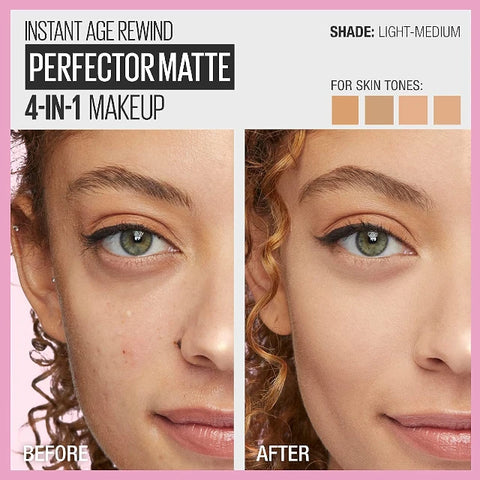 Maybelline Perfector 4-In-1 Whipped Matte Makeup 02 Light Medium 30ml