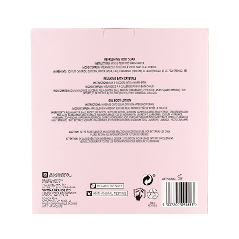 Sunday Rain Relax + Unwind Watermelon + Mint Trio