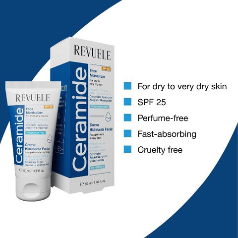 Revuele Ceramide Face Moisturizer SPF25 50ml