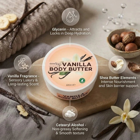 Derma V10 Vanilla Body Butter 220ml