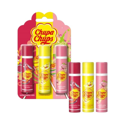 Chupa Chups Trio Lip Balm Set 3pc
