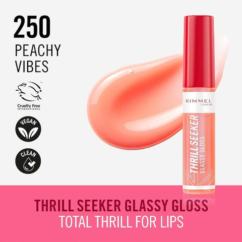 Rimmel Thrill Seeker Glassy Gloss 250 Peachy Vibes