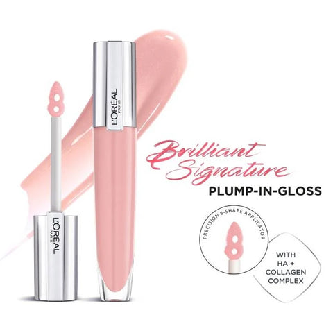 L'Oreal Brilliant Signature Plumping Gloss 402 Soar