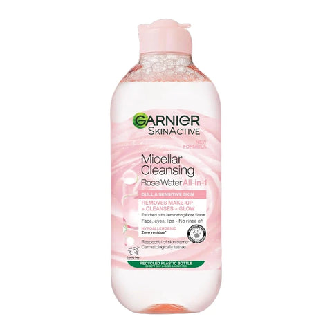 Garnier Skin Active Micellar Rose Cleansing Water Clean & Glow 400ml