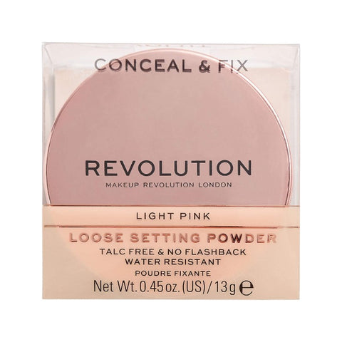 Revolution Conceal & Fix Loose Setting Powder Light Pink