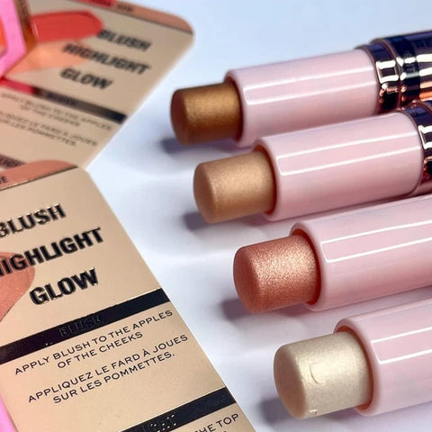 Revolution Blush & Highlight Stick Coral Dew