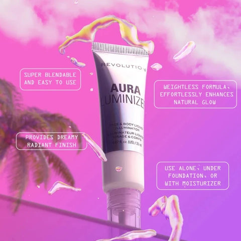 Revolution Aura Luminize Face & Body Illuminator Trippin Pink