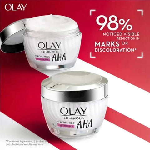Olay Luminous Niacinamide AHA Moisturiser 50g