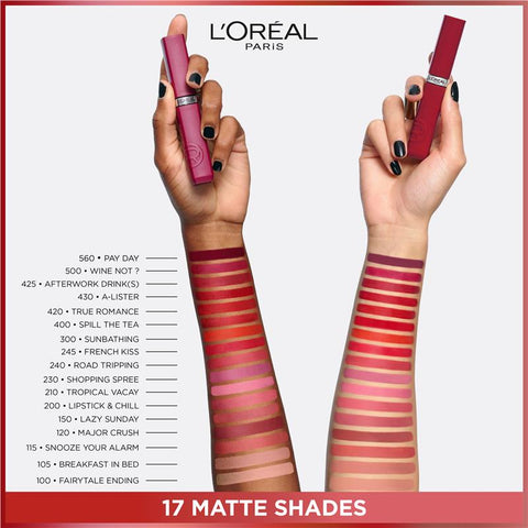 L'Oreal Infallible Le Matte Resistance Liquid Lipstick 100 Fairytale Ending