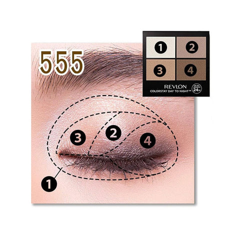 Revlon ColorStay Day To Night Eyeshadow Quad 555 Moonlit