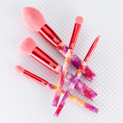 MODA Calming Coral Tie Dye Brush Set 5pc