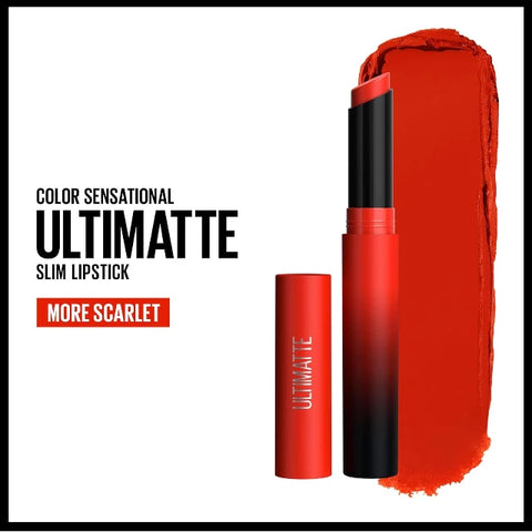 Maybelline Color Sensational Ultimatte Lipstick 299 More Scarlet