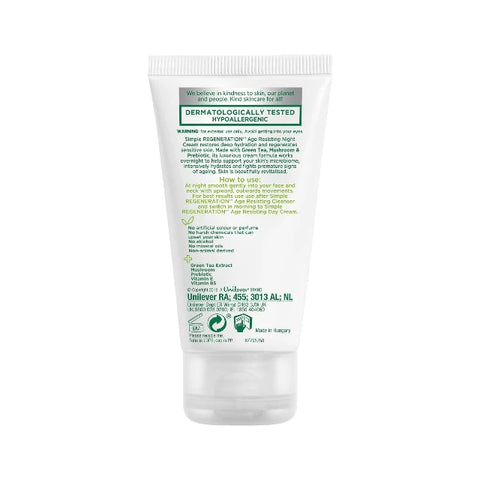 Simple Regeneration Age Resisting Night Cream 50ml