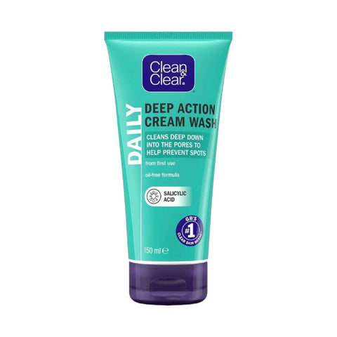 Clean & Clear Daily Deep Action Cream Wash 150ml