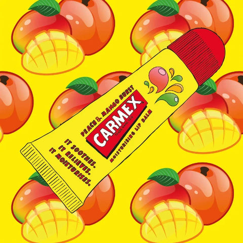 Carmex Lip Balm Tube Peach & Mango 10g