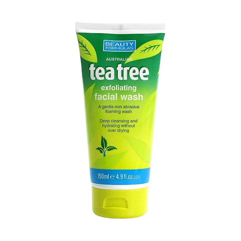 Beauty Formulas Tea Tree Exfoliating Facial Wash 150ml