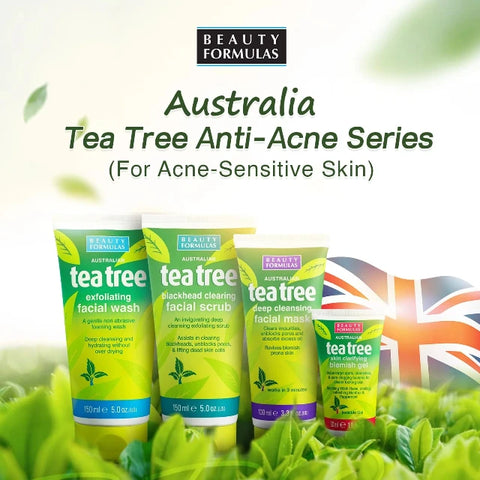Beauty Formulas Tea Tree Exfoliating Facial Wash 150ml