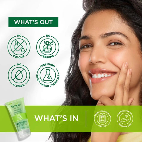 Simple Kind To Skin Refreshing Facial Wash 150ml
