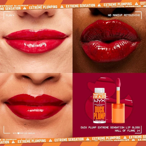 NYX Duck Plump High Pigment Plumping Lip Gloss 14 Hall Of Flame