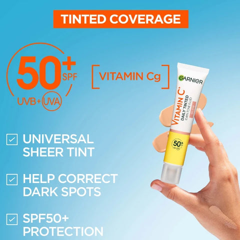 Garnier Vitamin C Daily Tinted Even Tone Fluid SPF50+ 40ml
