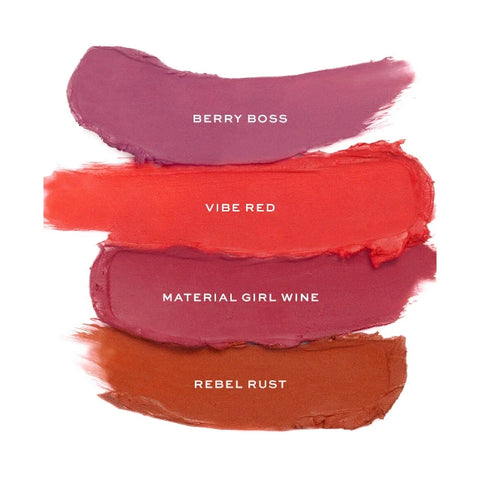 Revolution Lip Allure Soft Satin Lipstick Material Girl Wine