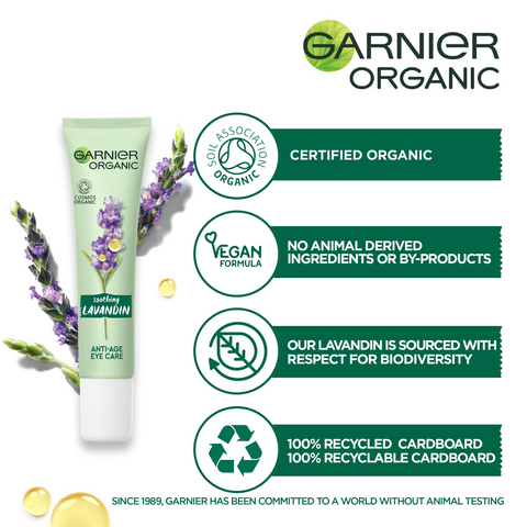 Garnier Organics Anti-Age Eye Cream 15ml